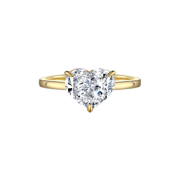 Heart shape Solitaire Engagement Ring